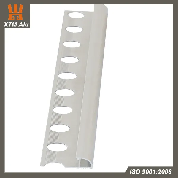 Aluminium Extrusion Quadrant Tile Edge Trim Profile 1/4 Round Matt Silver for Tile Edging